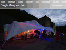 Tablet Screenshot of dinglemarqueehire.co.uk